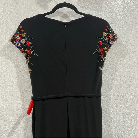 NWT Mac Duggal 55709 - Floral Beaded Mother of the Bride Gown in Black 6